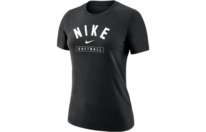 Nike Nike T Shirts Women's Black Crew Neck Moderate Straight Fit