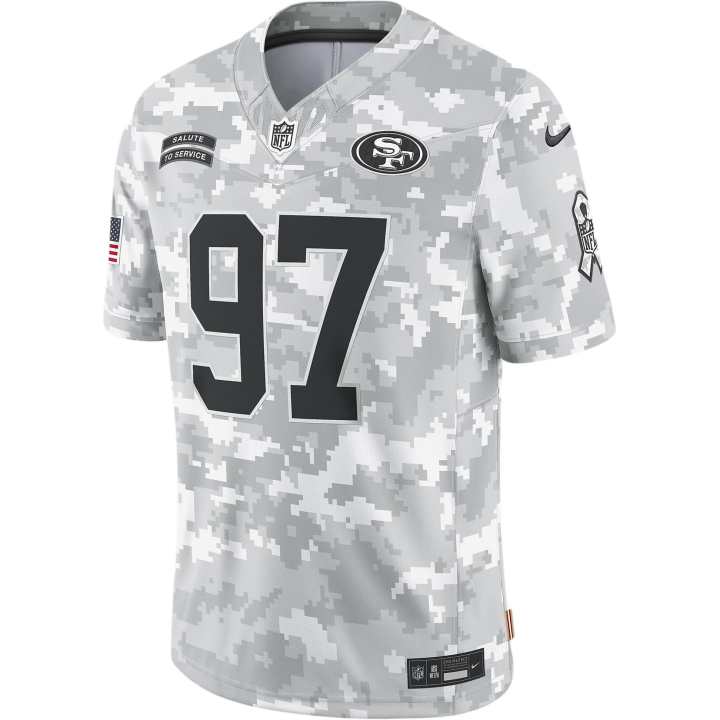 Nike Nike Nick Bosa San Francisco 49ers Salute To Service Men's Nike Dri FIT Nfl Limited Jersey