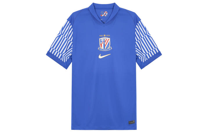 Nike Nike Shanghai Shenhua Soccer Jersey Fan Edition Men's Campus Royal Blue