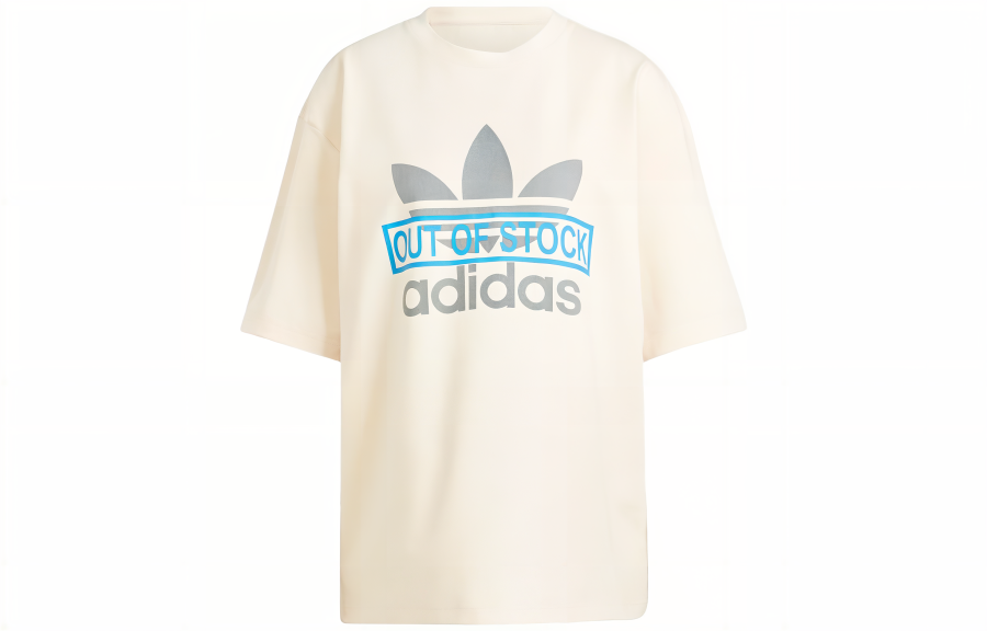 Adidas Originals X KSENIASCHNAIDER Drop Shoulder Sleeve T Shirt Women's Ecru