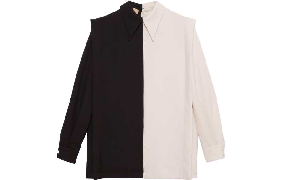 GUCCI Love Parade 2023 Early Spring Collection Shirt Women's Black White