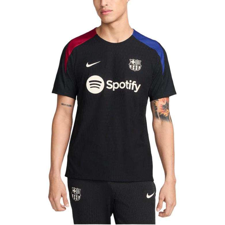 Nike Nike Barcelona FW24 Strike Elite Soccer Jersey Men's Black/Noble Red/Dark Royal Blue/Light Oregon Woody Brown