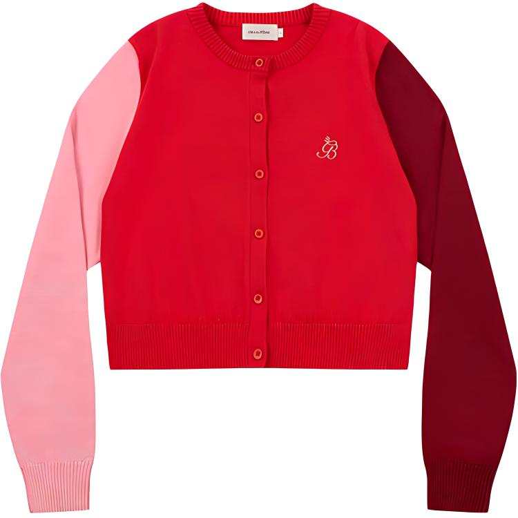 GOOD BAI Knitwear Women's Crew Neck Moderate Cardigan