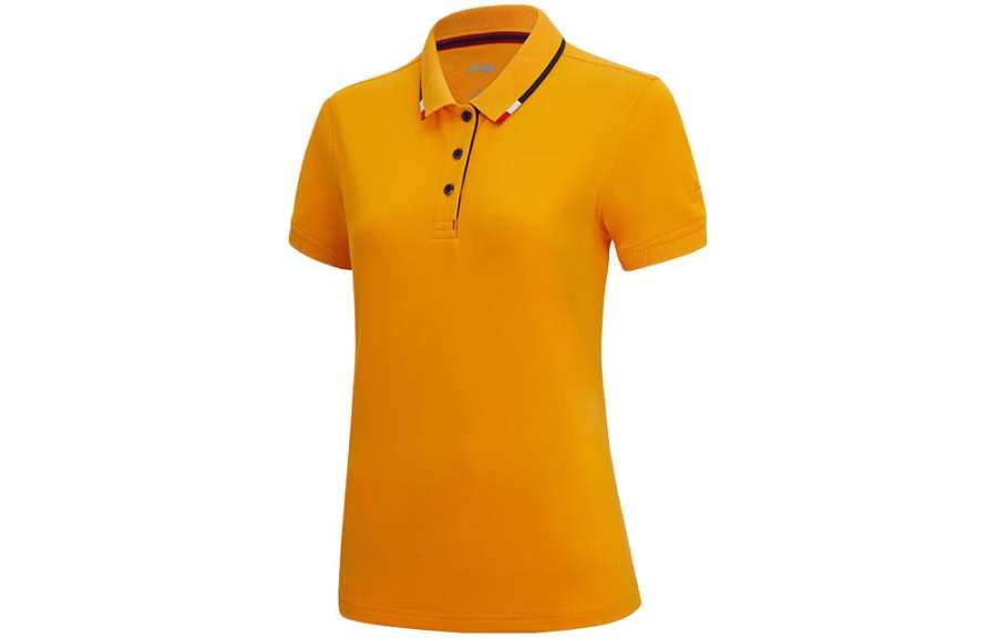 Li-Ning Li Ning Polo Shirt Women's Da Orange Yellow