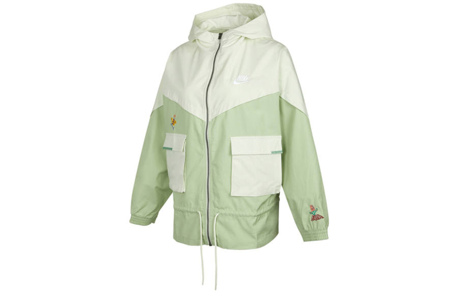 Nike Nike Jackets Women's Green Hooded Moderate Workwear