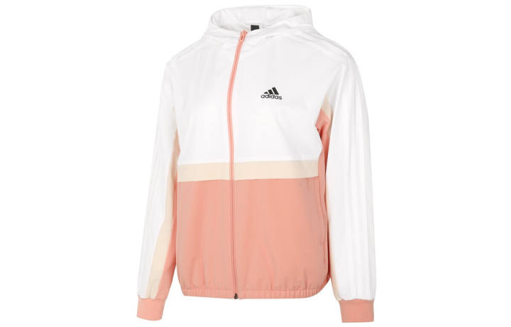 Adidas Adidas Jackets Women's White Pink Multicolor Hooded Moderate Other