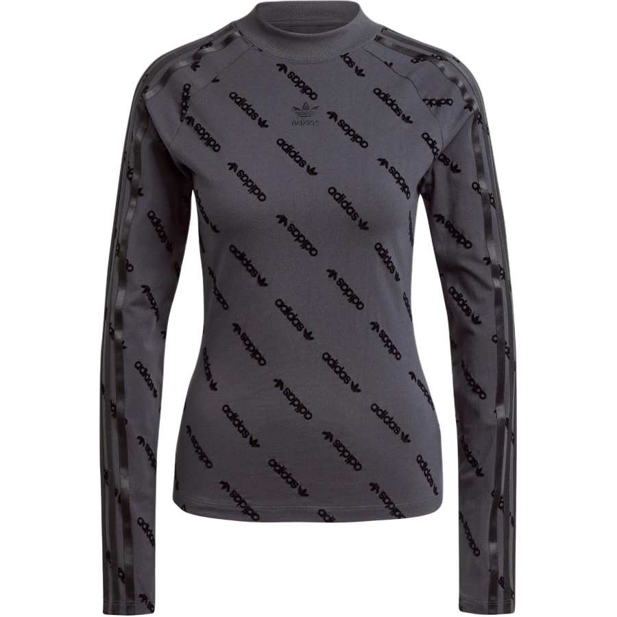Adidas Originals LONG SLEEVE TOP T Shirt Women's Carbon Black