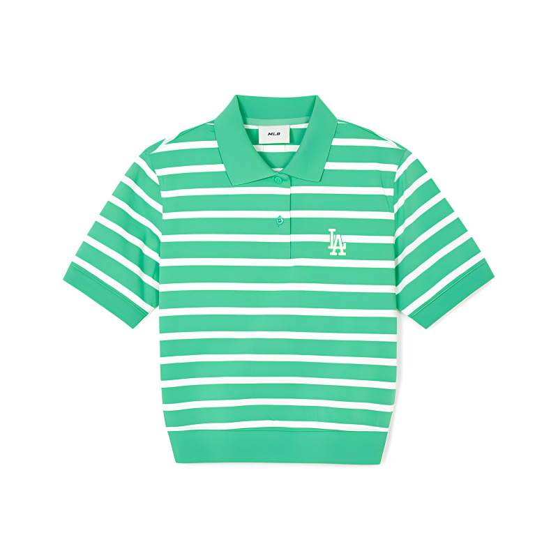 MLB Polo Shirt Women's Yellow Green