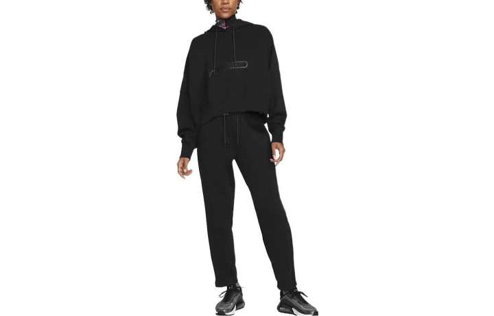 Nike Nike Sweatshirts Women's Black Hooded Moderate Other