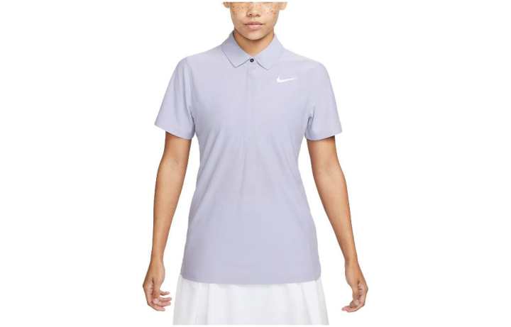 Nike Nike Polo Shirts Women's Light Lavender Polo Collar Moderate Straight Fit