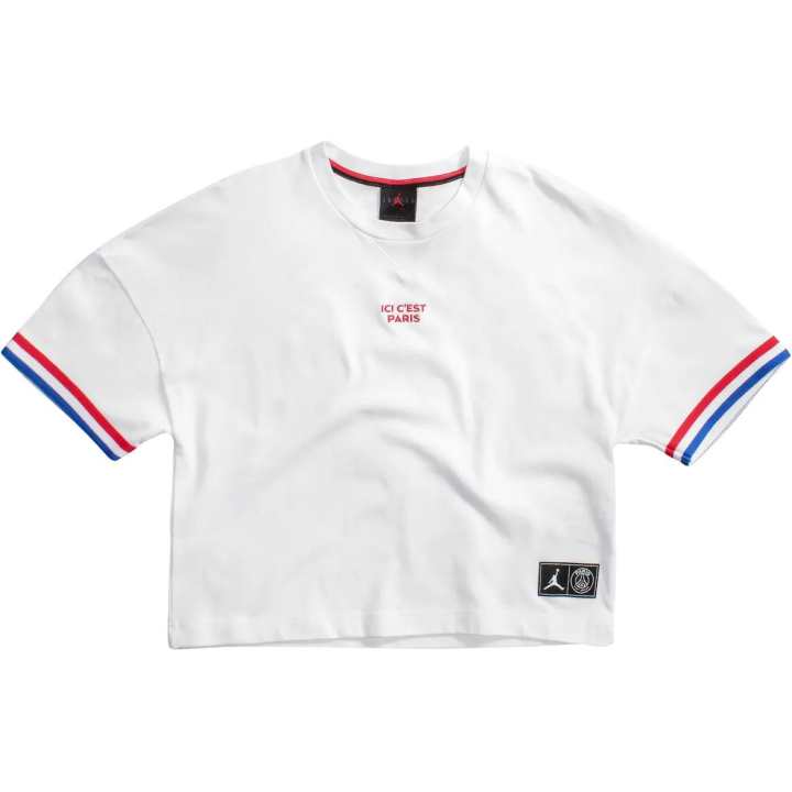 Jordan Jordan X Psg Women's S/S Top White/University Red