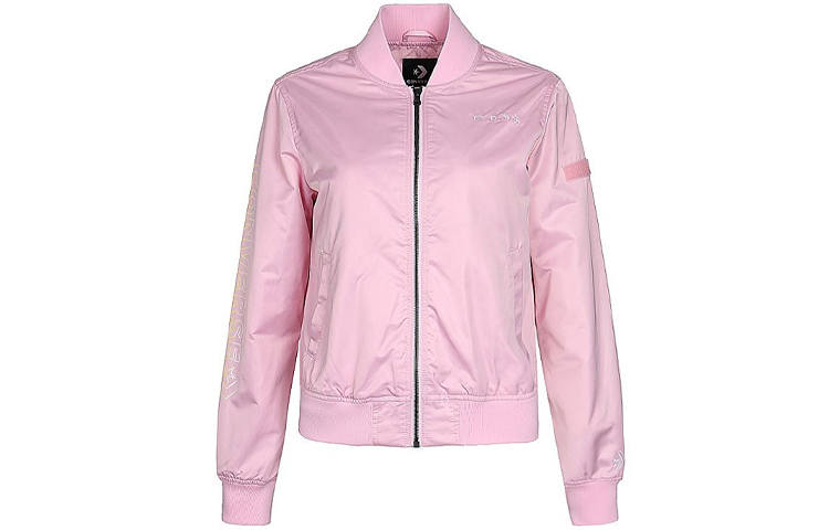 Converse Jackets Women's Cherry Blossom Pink Stand Collar Moderate Other
