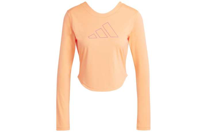Adidas Adidas T Shirts Women's Orange Crew Neck Moderate