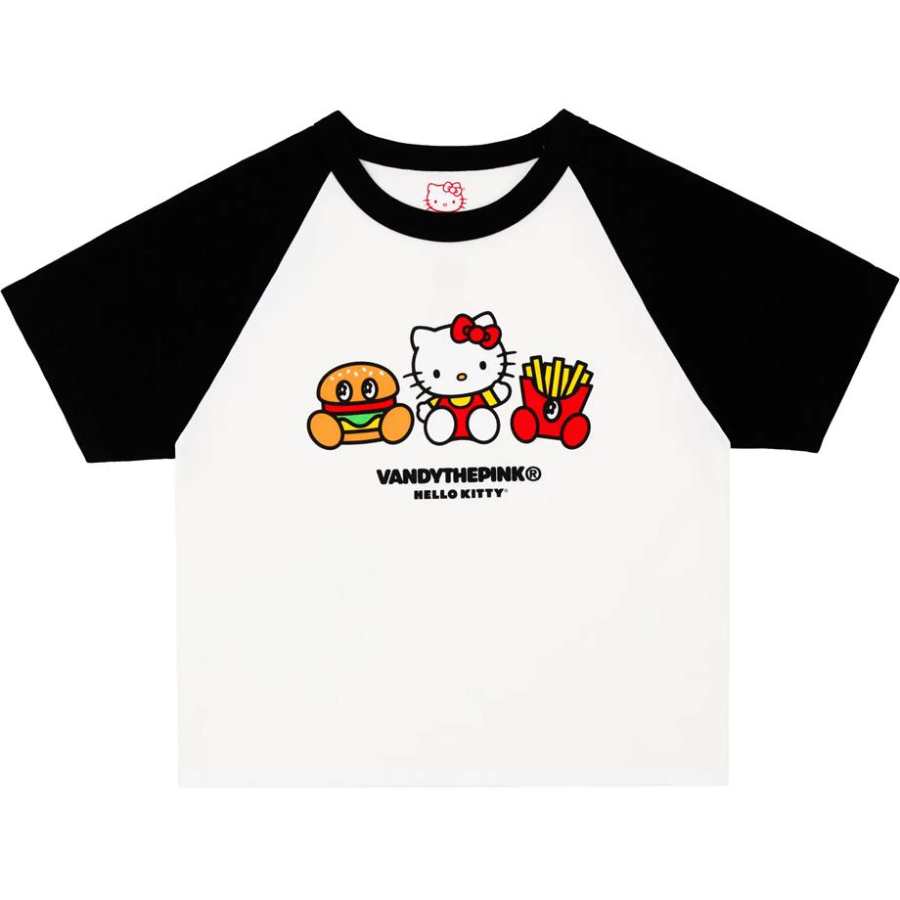 Vandy The Pink x Hello Kitty/, Hello Kitty T Shirt Women's Black White