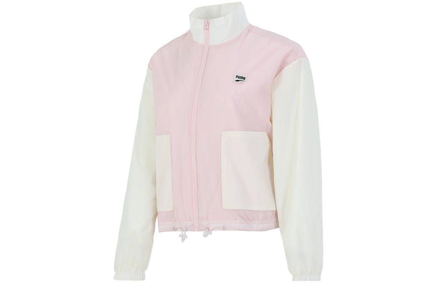 PUMA Jackets Women's Pink Stand Collar Moderate Workwear