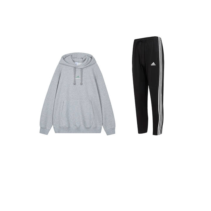 Adidas Adidas Sweatshirt Sets Men's Hooded Moderate