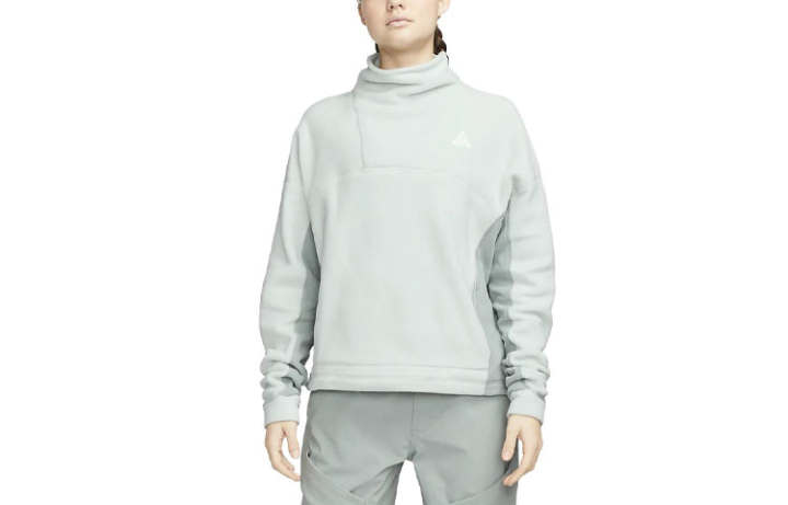 Nike Nike Sweatshirts Women's Light Silver Turtleneck Thickened Regular