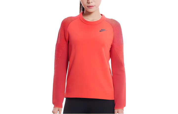 Nike Nike Sweatshirts Women's Red Crew Neck Moderate Regular