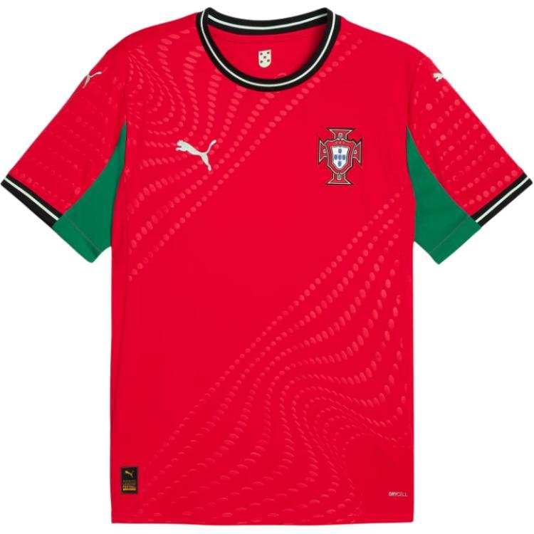 PUMA Portugal National Team Soccer Jersey Men's Pure Red/Fresh Mint