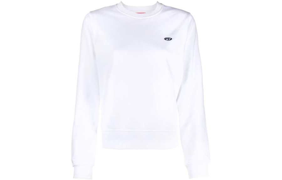 DIESEL Sweatshirts Women's White Crew Neck Moderate Regular