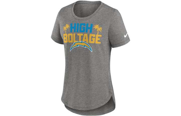 Nike Nike T Shirts Women's Gray Crew Neck Moderate Straight Fit
