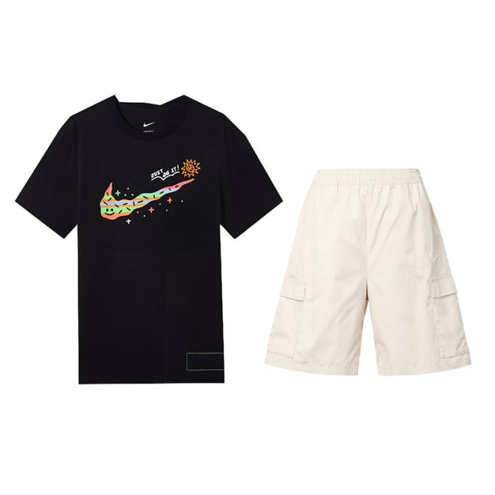 Nike Nike Casual Sportswear Men's Black/White Crew Neck Moderate