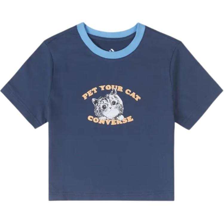 Converse Converse Regular T Shirt Women's Blue
