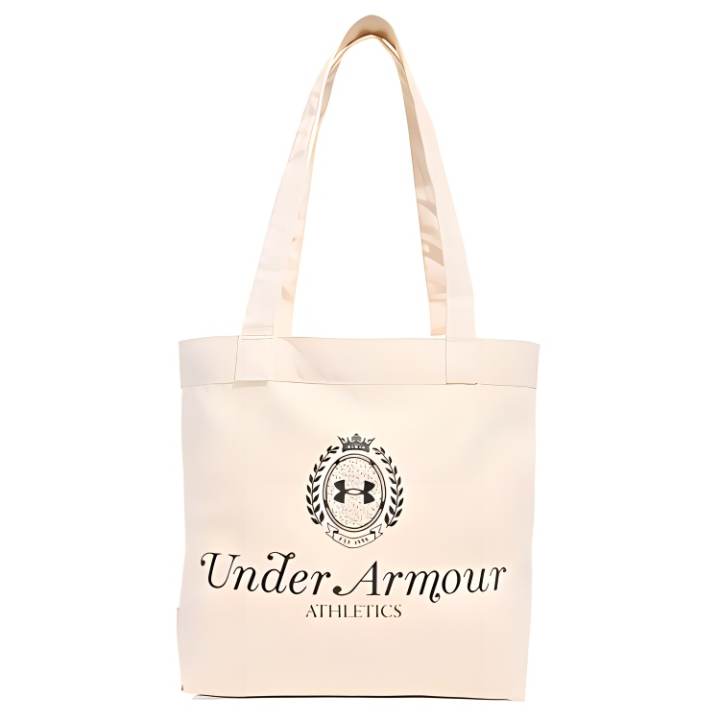 Under Armour Under Armour Under Armour Cotton Tote Bag, Shopping Bag, Handbag, Shoulder Bag Women's Beige & Black