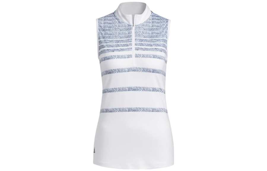 Adidas Adidas Polo Shirts Women's White Polo Collar Moderate Straight Fit