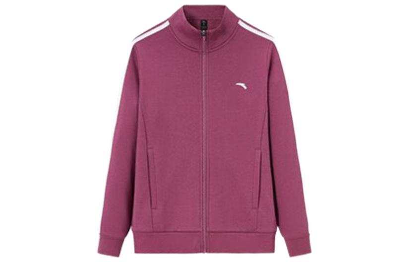 ANTA Variety Training Collection Sweatshirts Women's Mould Red Stand Collar Thickened Cardigan