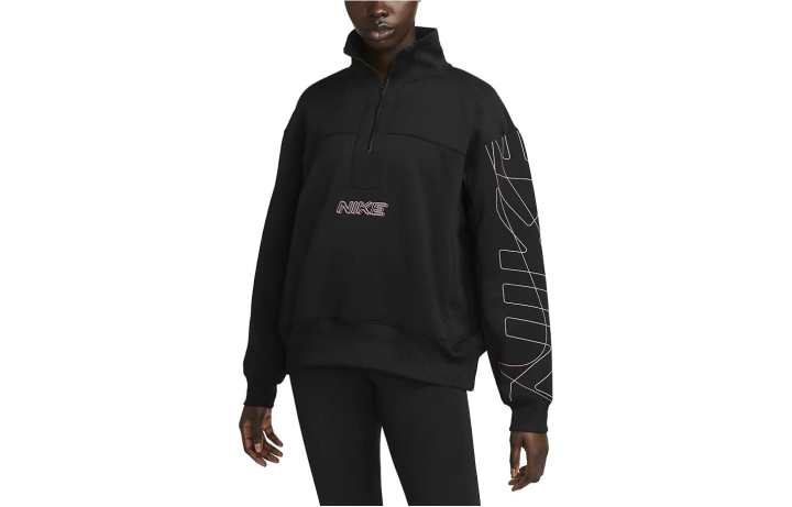 Nike Nike Sweatshirts Women's Black Stand Collar Moderate Regular
