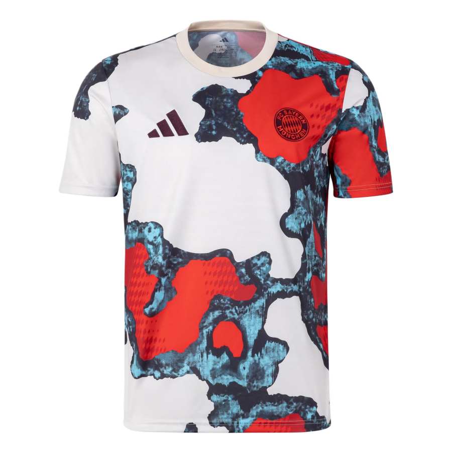 Adidas Adidas Bayern Munich Black FCB PRESHI Soccer Jersey Fan Edition Men's Red/Energy Red/Light Green/Linen Brown