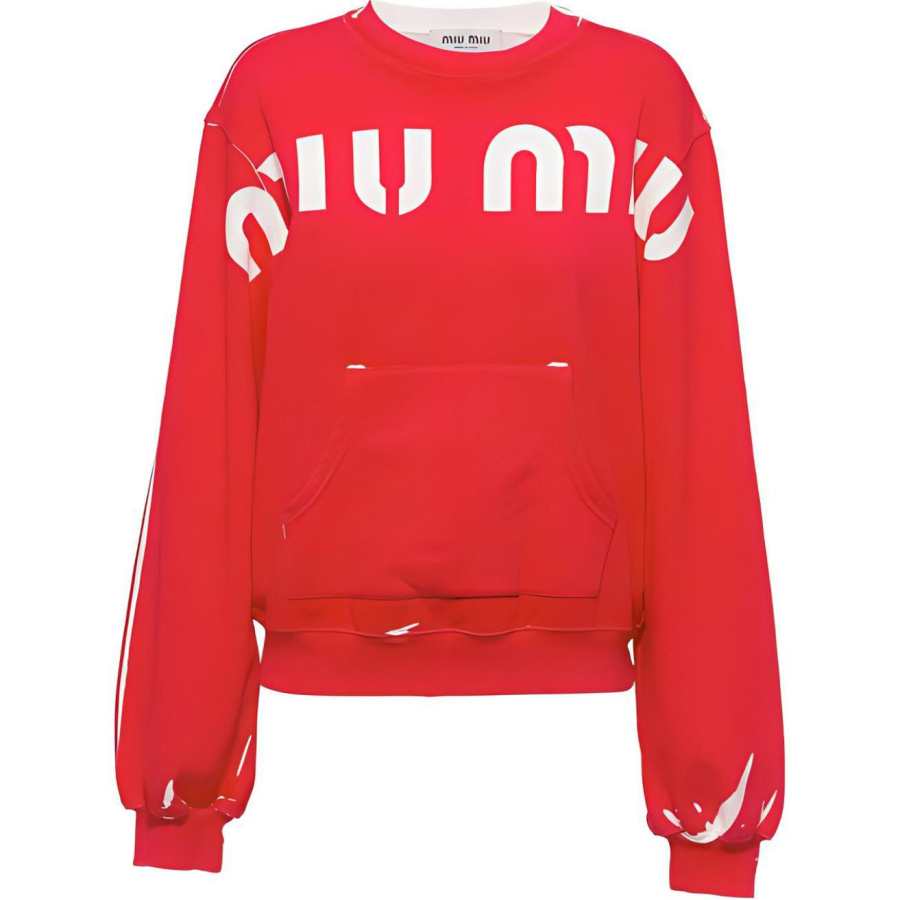 MIU MIU SS23 Sweatshirt Women's Red