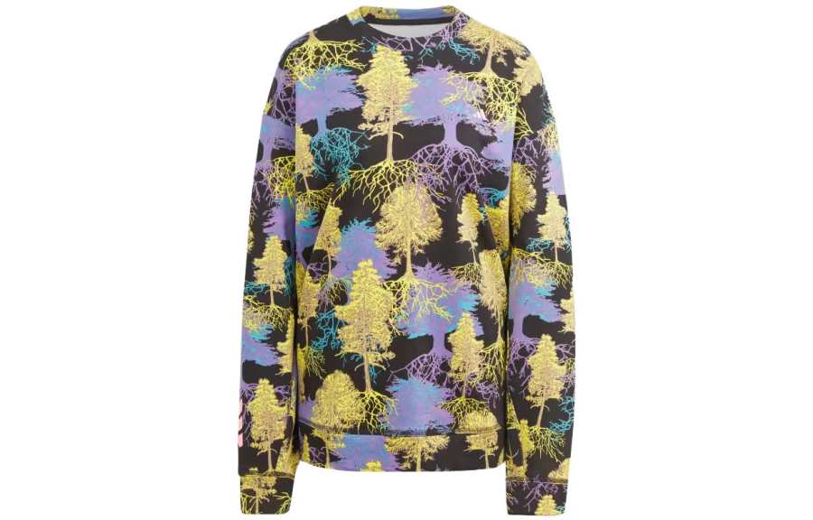 Adidas Adidas X Stella McCartney Adidas X Stella McCartney Collaboration Collection Sweatshirts Women's Black Crew Neck Moderate Regular