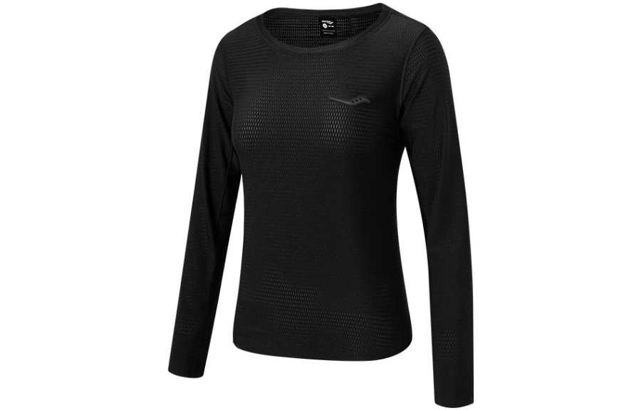 Saucony Knitwear Women's Black Crew Neck Moderate Other