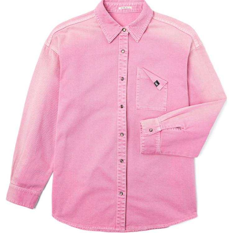 Lee Lee Shirts Women's Pink Lapel Moderate