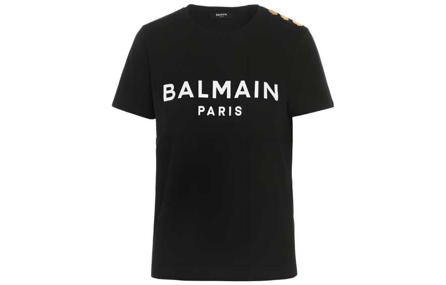 BALMAIN BALMAIN Logo print T shirt