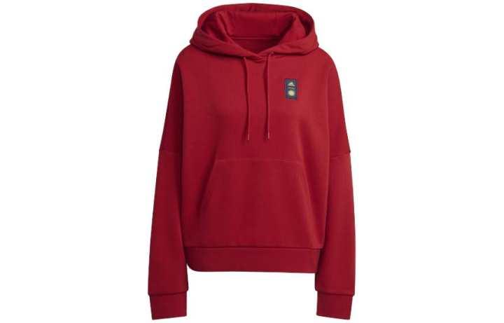 Adidas Adidas Sweatshirts Women's Red Hooded Moderate Regular