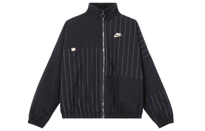 Nike Nike Women's Logo Stripe Stand Collar Casual Jacket Black