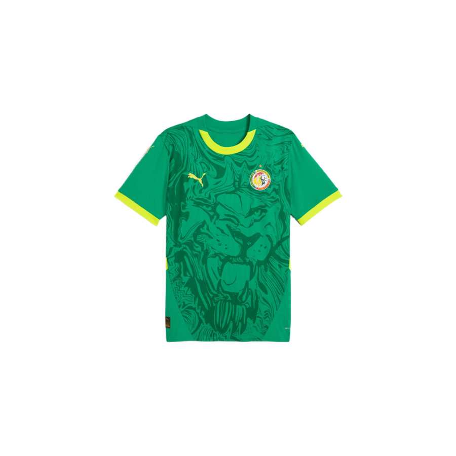 PUMA Senegal National Team Soccer Jersey Men's Sports Green/Electric Glow Yellow