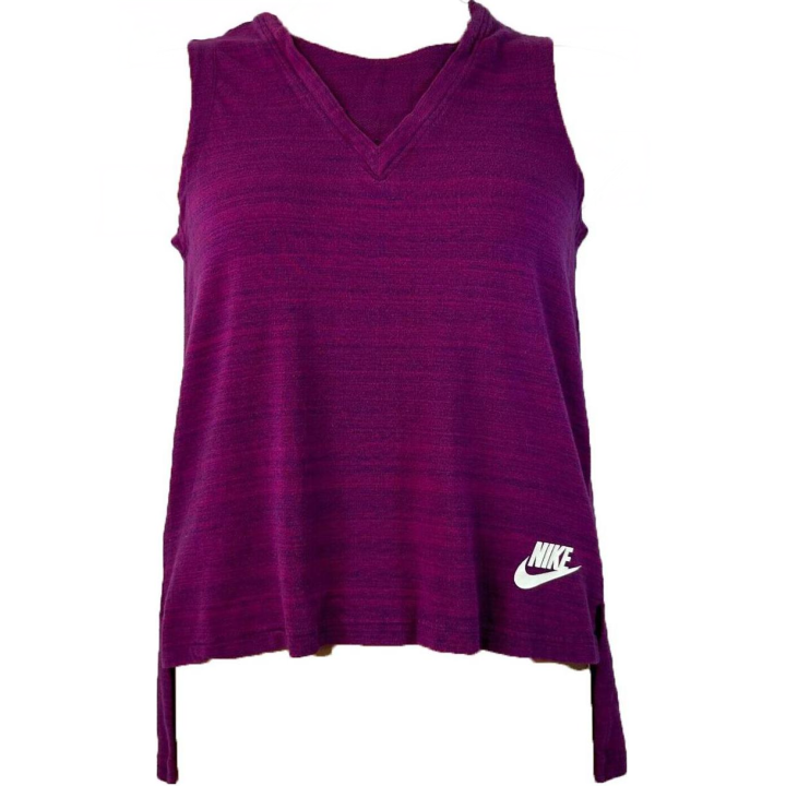 Nike Nike T Shirts Women's Purple Crew Neck Moderate Straight Fit