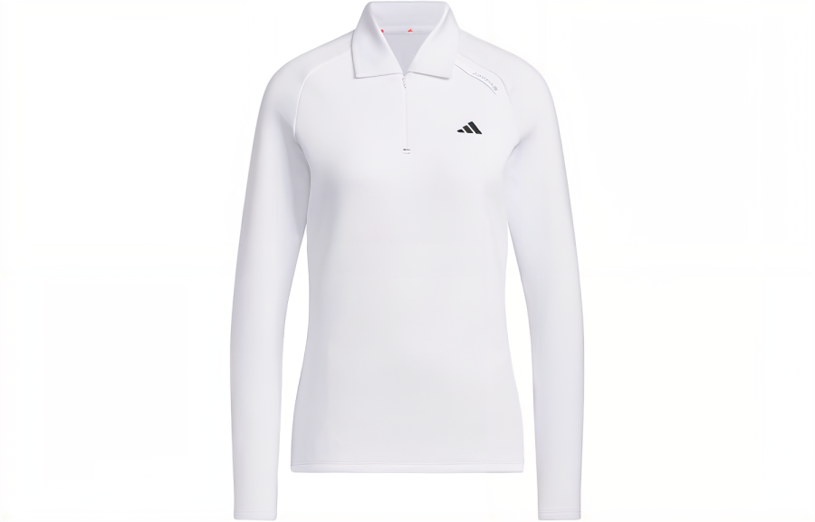 Adidas Adidas Cold.Rdy Polo Shirts Women's White Polo Collar Thickened Straight Fit