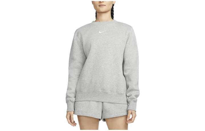 Nike Nike Sweatshirts Women's Gray Crew Neck Moderate Regular