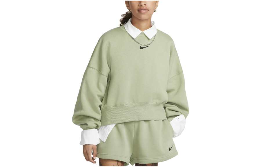 Nike Nike Sweatshirts Women's Green Crew Neck Moderate Other