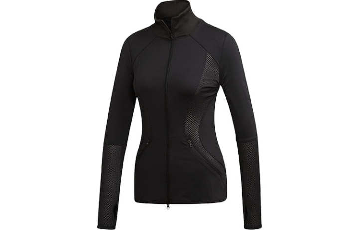 Adidas Adidas X Stella McCartney Essential Jackets Women's Black Stand Collar Moderate Other