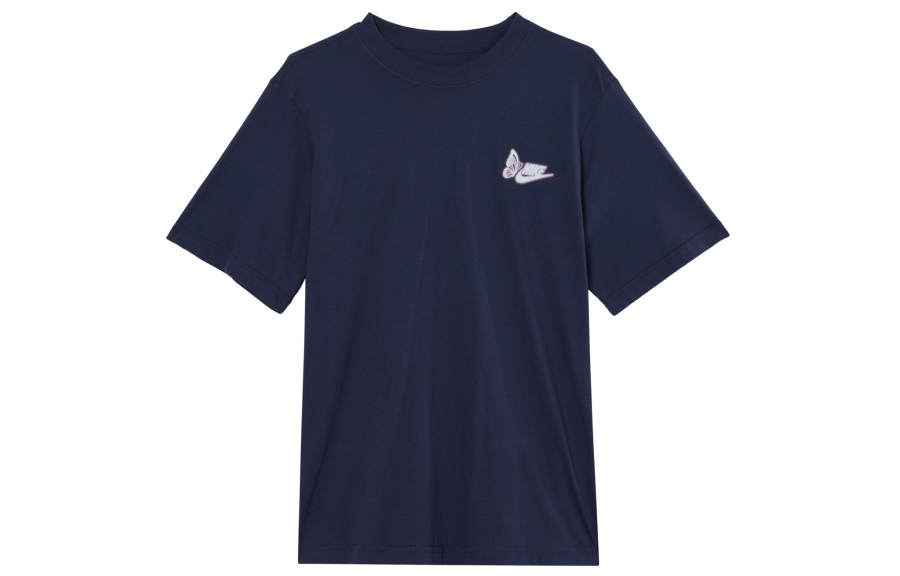 Nike Nike Women'ss Logo Letter Print Retro T-Shirt 'Navy Blue'