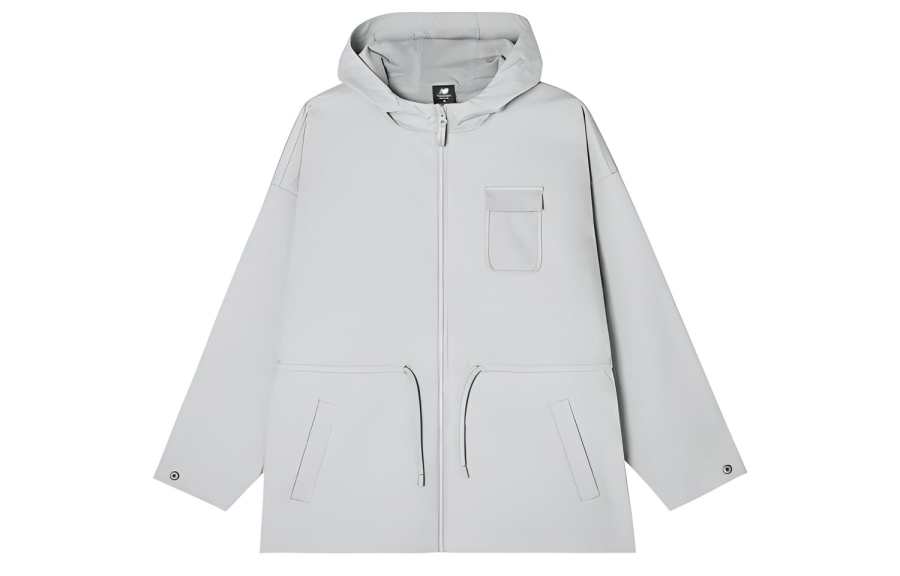 New Balance New Balance Jackets Women's Light Gray Hooded Moderate Other