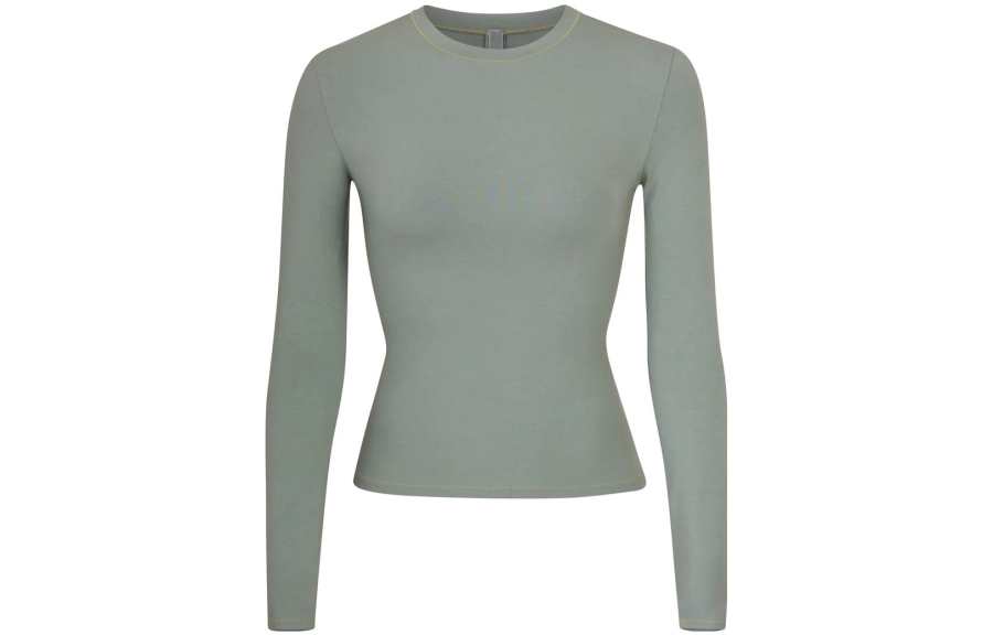 Skims T Shirts Women's Mineral Crew Neck Moderate Straight Fit