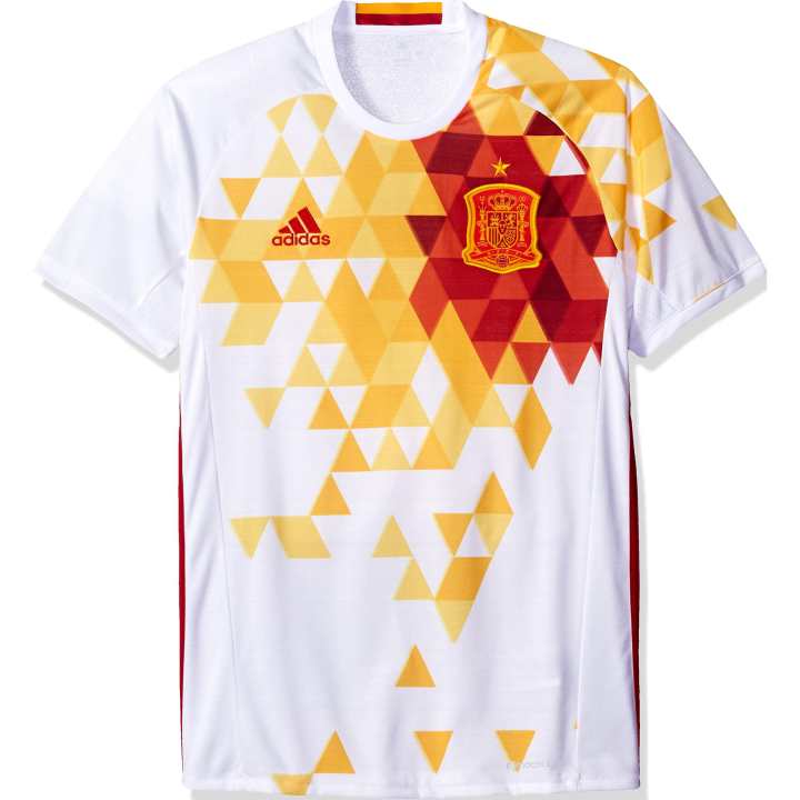 Adidas Adidas Spain National Team Soccer Jersey Men's White/Power Red