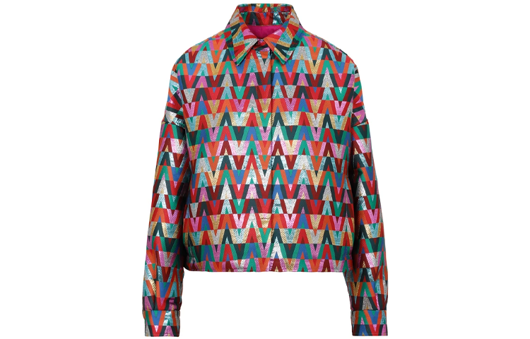 Valentino Jackets Women's Multicolor Lapel Moderate Other